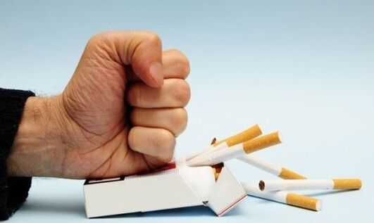smoking cessation to prevent pain in the finger joints